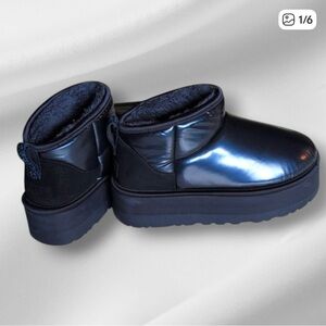 UGG Shiny Blue Boots